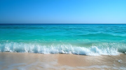 Turquoise Ocean Water Texture with Foam and Waves | Vibrant Blue Sea Surface Background for Marine and Nature Themes