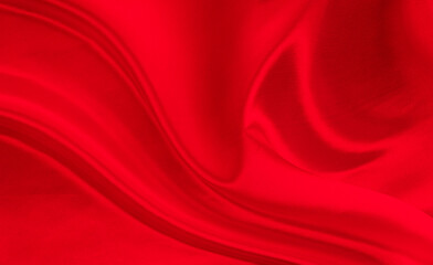 Obraz premium Black red satin dark fabric texture luxurious shiny that is abstract silk cloth background with patterns soft waves blur beautiful.