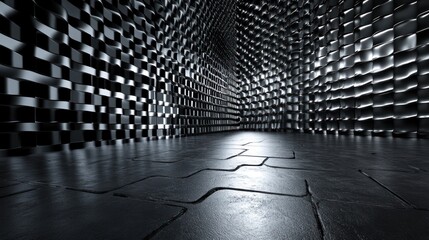 Metallic structure abstract architectural detail background