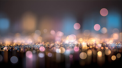 Bokeh light effects for business concept design in urban environment inspirational visuals