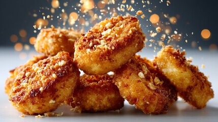 Crispy, golden-brown patties