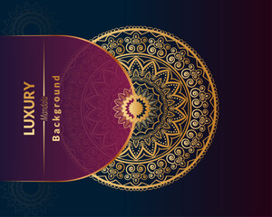 Luxury gold mandala background design. 