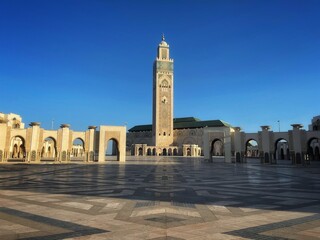 Obraz premium The Hassan II Mosque in Casablanca 