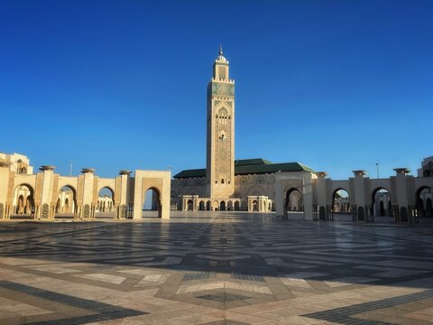 The Hassan II Mosque in Casablanca
