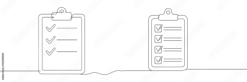 Poster checklists on a table displaying completed and pending tasks during a work session