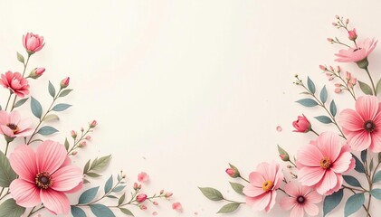 Subtle floral motif, pastel shades, delicate lines, spring, summer, vintage