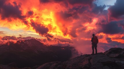 Fototapeta premium Fire background