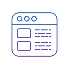 Contact Form Vector icon