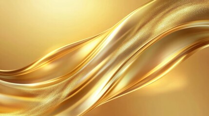 Fototapeta premium Abstract Golden Liquid Flowing Swirl