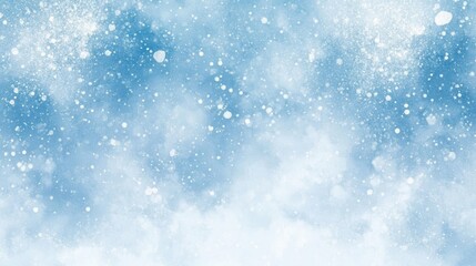 Fototapeta premium Winter Wonderland Magical Snowfall Background.