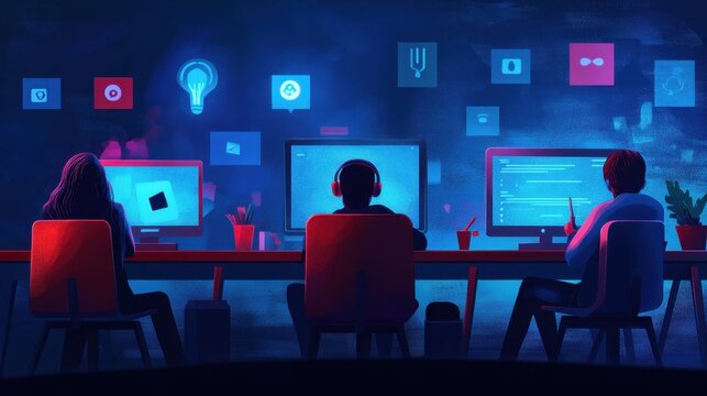 Online privacy violation, internet harassment problem, task delay and laziness icons set. Doxing, cyberbullying, procrastination metaphors. Vector isolated concept metaphor illustrations illustration