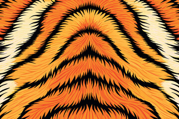 tiger fur pattern with contrasting orange and black textures, ideal for animal themed artwork or wildlife projects