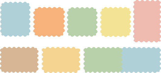 Fun colorful quote text boxes. Groovy squiggly speech bubble collection