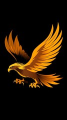 Obraz premium Powerful bald eagle emblem high resolution HD Photo