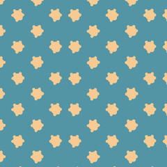 Retro floral seamless pattern design with vintage flower and leaf elements