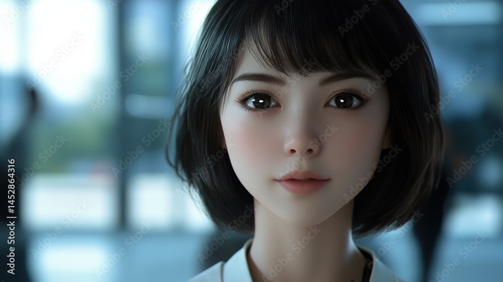 Poster an ai powered digital assistant helping businesses automate customer service interactions and resolv