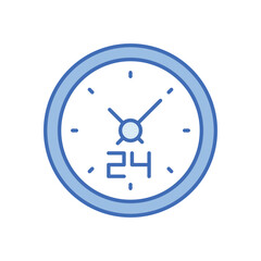 24 Hours Vector icon