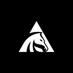 Fototapeta premium letter A horse logo
