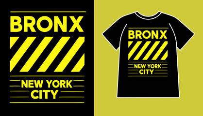 Bronx New York barcode vector t shirt design, modern streetwear apparel graphic with grunge typography, futuristic city poster art for urban fashion, minimal style template for clothing and print wear