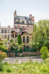 Le quartier de Montmartre à Paris en France