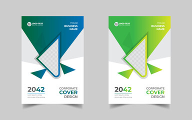 Book Cover designs with various shapes like round, triangular etc. and customizable colors like off-white, green, sky blue, pink, orange, blue etc.