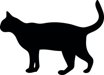 Vector cat silhouette.