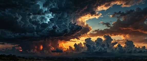 A dramatic and moody sky