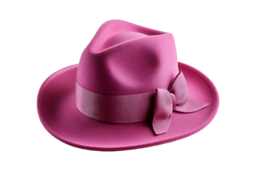 Pink hat isolated on transparent background