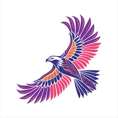 Obraz premium Multicolor Bird Logo Design for Corporate Identity .