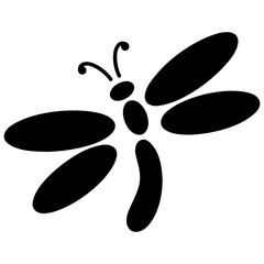 Dragonfly Isolated On White