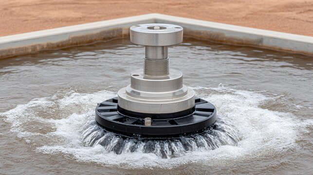 Close&acirc;&euro;&lsquo;up shot of industrial pump impeller and seal arrangement in water treatment facility showcasing hydraulic system parts for operational manuals long tail keywords
