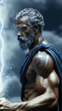 Olympus power Zeus: supreme god, thunder reign, lightning force, heavenly realm, Roman Jupiter, Greek divinity, sky sovereign, divine order, celestial strength, ancient myth, ruler presence