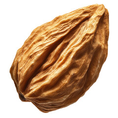 Detailed Close Up Of Falling Almond  isolated on a transparent background