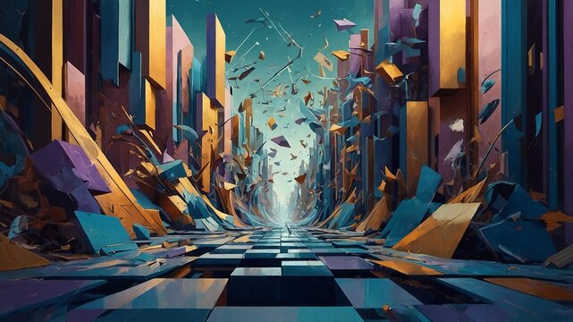 A dreamlike fantasy scene