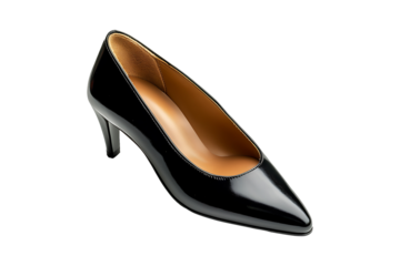 Fashionable women shoe isolated on transparent background