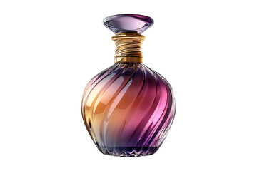 Fantasy perfume bottle isolated on transparent background
