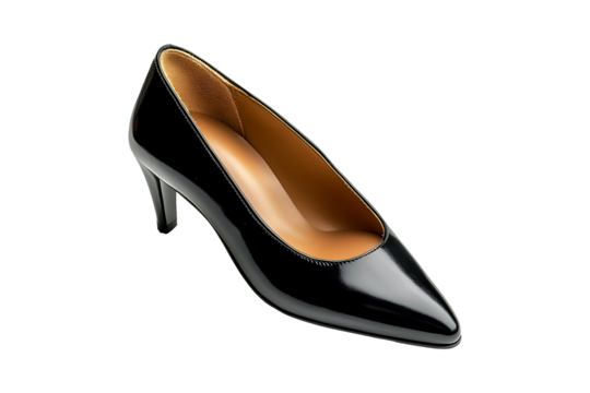 Fashionable women shoe isolated on transparent background