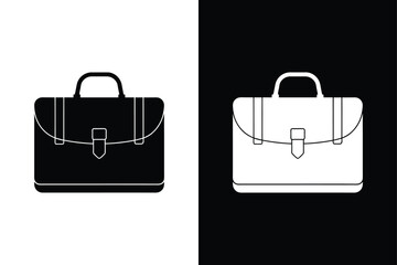 Briefcase icon vector on White Background ,Vector Art Illustration on white background.