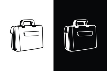 Briefcase icon vector on White Background ,Vector Art Illustration on white background.