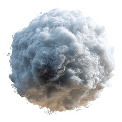 Abstract 3D Render of a Cumulus Cloud Sphere