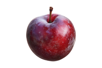 Plum fruit isolated on transparent background