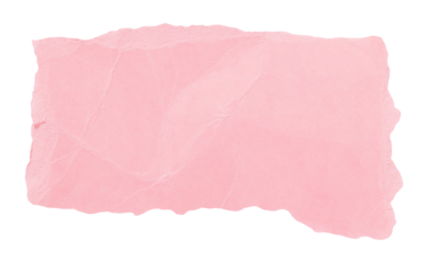Scrap of textured light pink torn paper isolated element for design