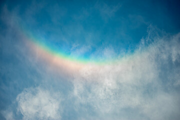 rainbow in the clouds