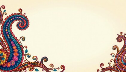 Subtle paisley outlines on a neutral backdrop, black, pattern, cream