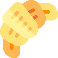 croissant illustration on a white background    