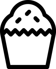 cupcake illustration on a white background     