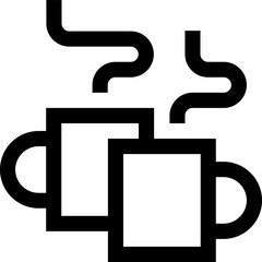 cups illustration on a white background     