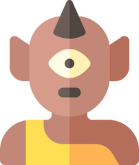 cyclops illustration on a white background     