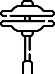 cymbal illustration on a white background    