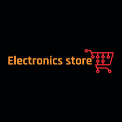 electronics gadgets store logo design vector
